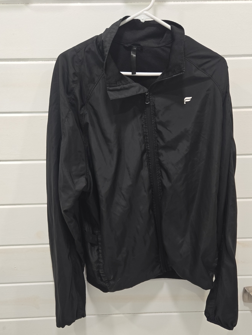Fabletics Black Lightweight Bomber-Style Jacket